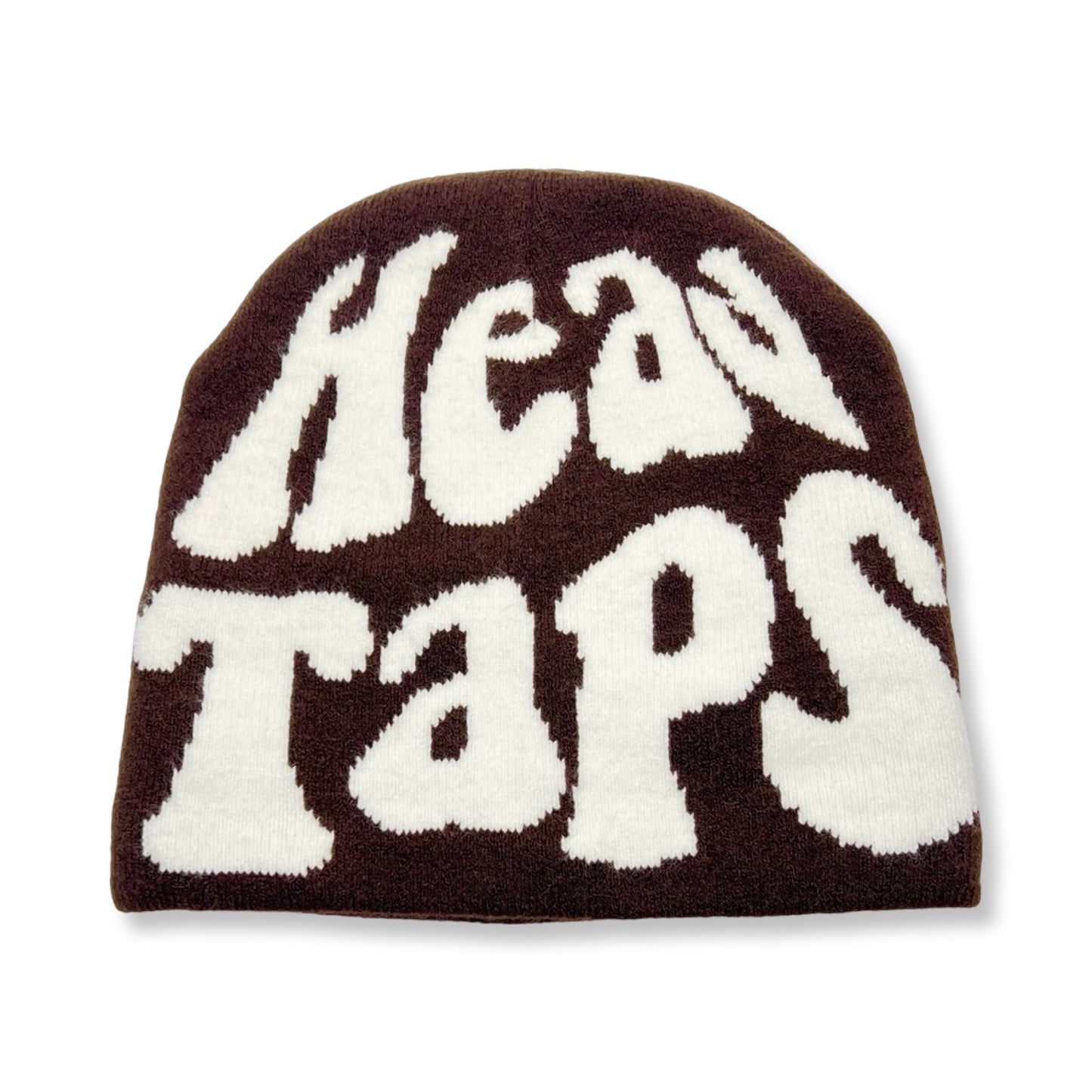HT Beanie - Dark Brown/White