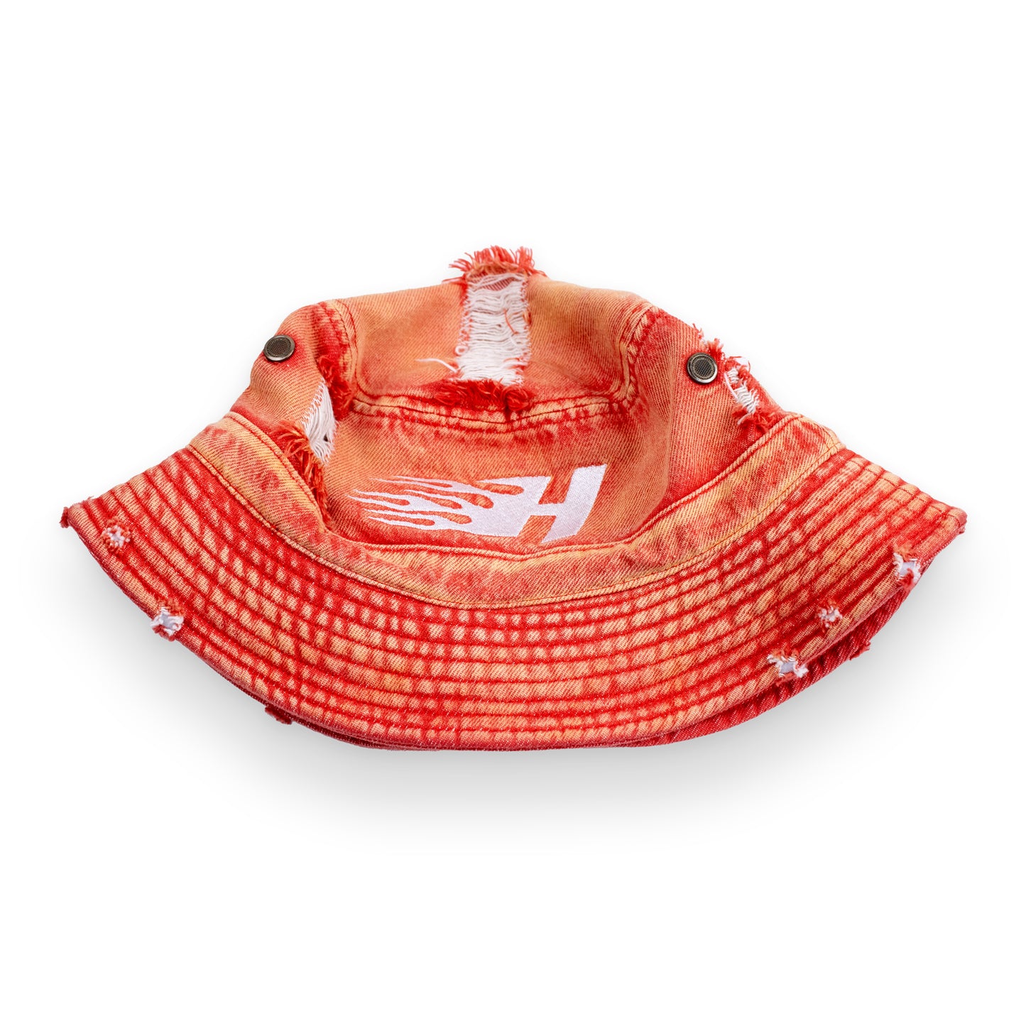 Distressed Bucket Hat - Red