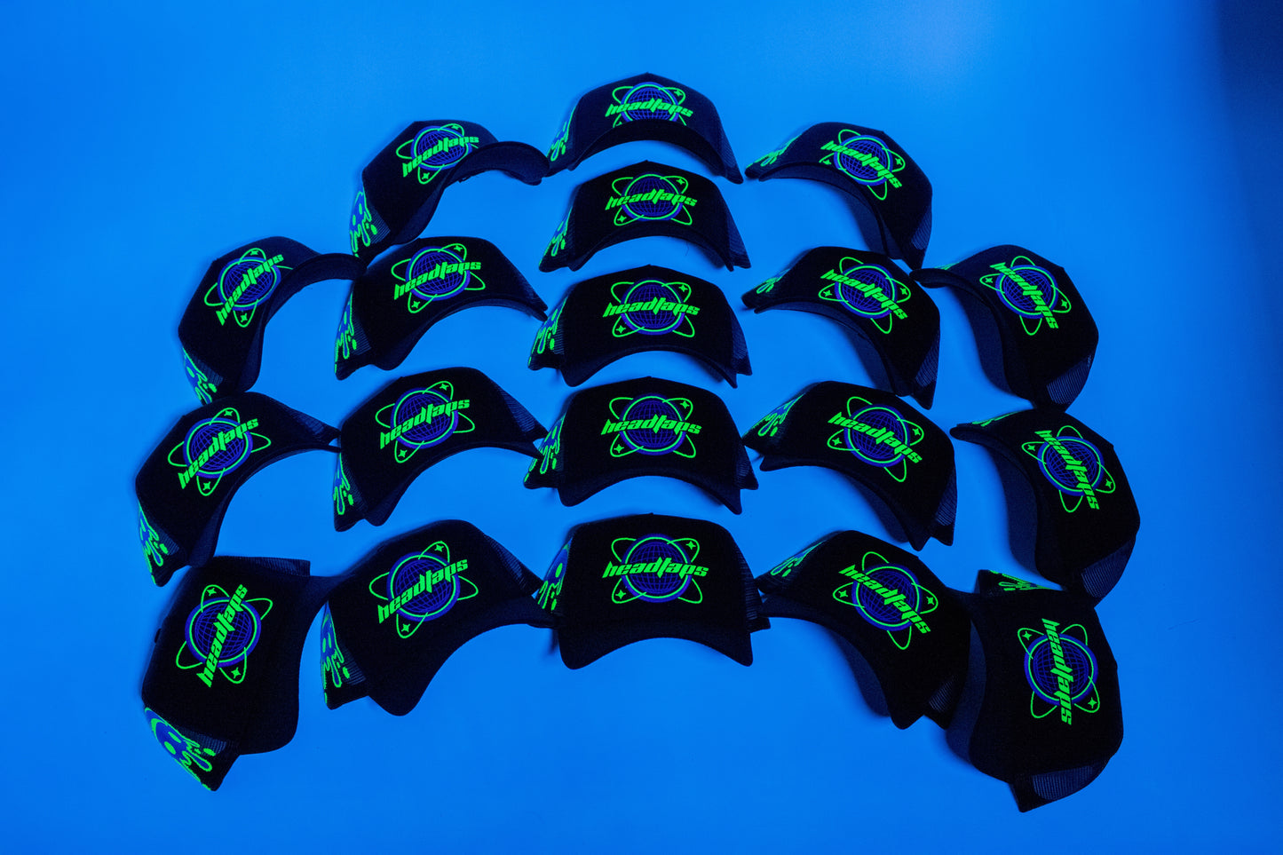 Y2K Trucker Hat - Green & Purple