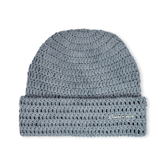 Extended Crochet Beanie - Grey