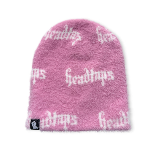 Head Taps Fuzzy Beanie (Pink)