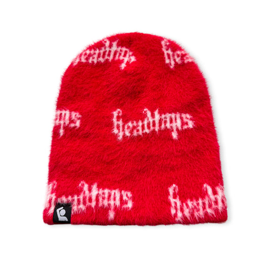 Head Taps Fuzzy Beanie (Red)