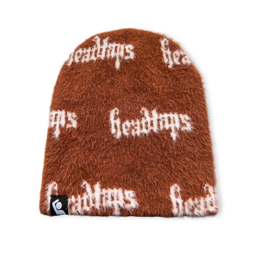 Head Taps Fuzzy Beanie (Brown)